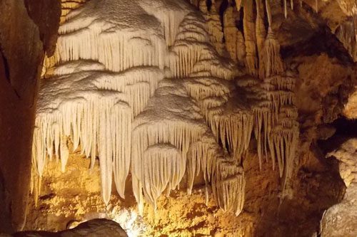 The Cave Without a Name offers spectacular underground formations and guided tours, showcasing its stunning stalactites and stalagmites. Cave Without a Name is a hidden gem in the Texas Hill Country