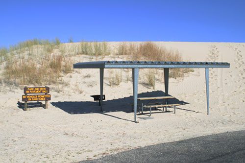 Monahans Sandhills State Park features rolling sand dunes, perfect for hiking, sandboarding, and enjoying the unique desert landscape of Texas. Monahans Sandhills State Park is a desert wonderland