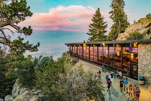 Experience the Palm Springs Aerial Tramway, offering breathtaking views as it ascends to the San Jacinto Mountains, perfect for hiking and sightseeing. breathtaking views as you ascend over 8,500 feet on the Palm Springs Aerial Tramway