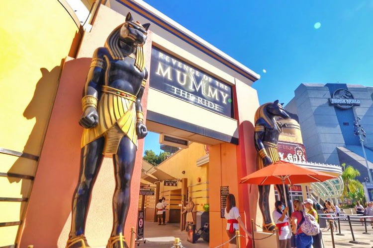 Prepare for thrills on Revenge of the Mummy at Universal Studios Hollywood, a thrilling indoor roller coaster with stunning effects and surprises! Revenge of the Mummy