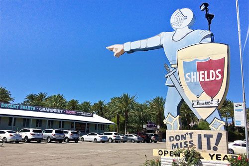 Visit Shields Date Gardens in Indio, California, where you can enjoy delicious dates, beautiful gardens, and a glimpse into local agriculture. Shields Date Gardens is a historic stop in the Coachella Valley