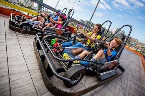 Thrilling family fun at The Track with go-karts, mini-golf, and bumper rides—an exciting adventure destination on Florida’s Emerald Coast. Top activities for kids in Destin, Florida The Track